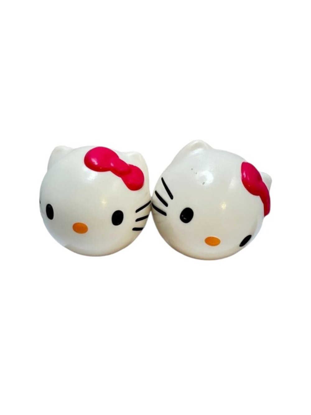 Hedstrom Hello Kitty Play Stress Ball Lot 2‎ White Pink Sanrio 2013